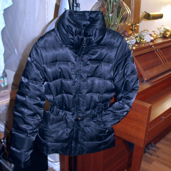 Vintage Y2K Down Filled Belted GUESS Winter Puffer Coat - Picture 2 of 12